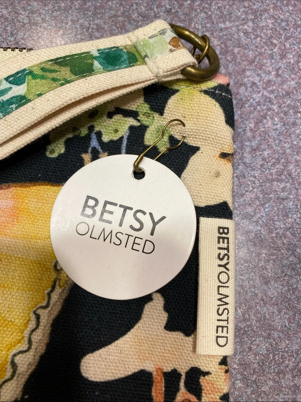 Betsy Olmsted Night Moth Pouch Wristlet NWT